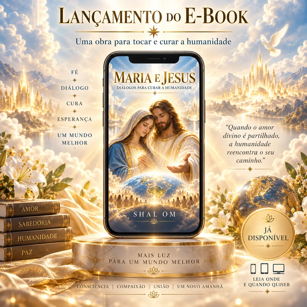 MARIA E JESUS: DIÁLOGOS PARA CURAR A HUMANIDADE — UM LIVRO SOBRE AMOR, CONSCIÊNCIA E UMA NOVA FORMA DE VIVER 1 MARIA E JESUS: DIÁLOGOS PARA CURAR A HUMANIDADE — UM LIVRO SOBRE AMOR, CONSCIÊNCIA E UMA NOVA FORMA DE VIVER